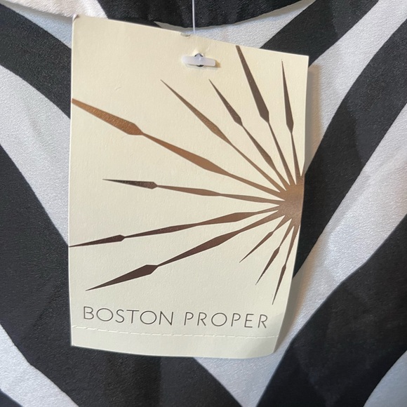 Boston Proper Zebra Paisley Kimono Fringe Cardigan With Clasp Women’s Size 14 - Picture 8 of 8